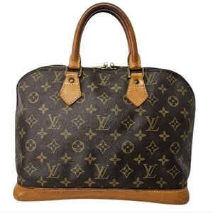 Louis Vuitton Alma PM Handbag in Monogram Canvas and Leather in Brown